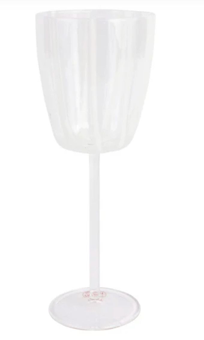 Nuovo Stripe White Wine Glass