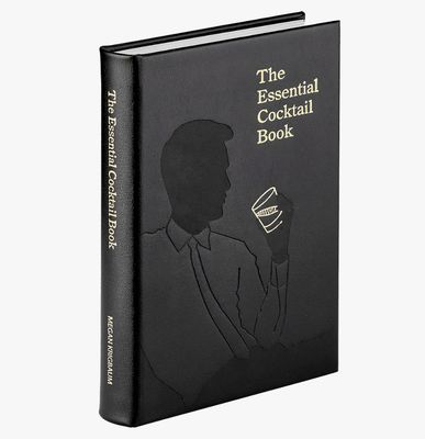 The Essential Cocktail Book Black Bonded Leather