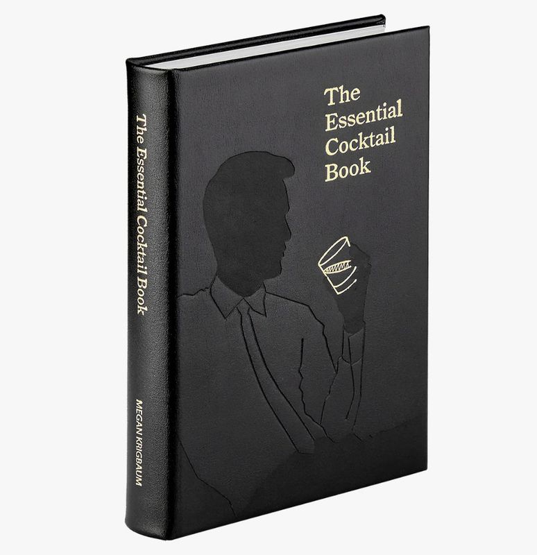 The Essential Cocktail Book Black Bonded Leather