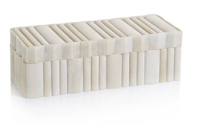 Corviglia White Bone Scalloped Box