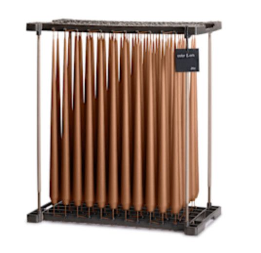 Taper Candles | RAW TOFFEE 23 | Matt 42cm | PAIR