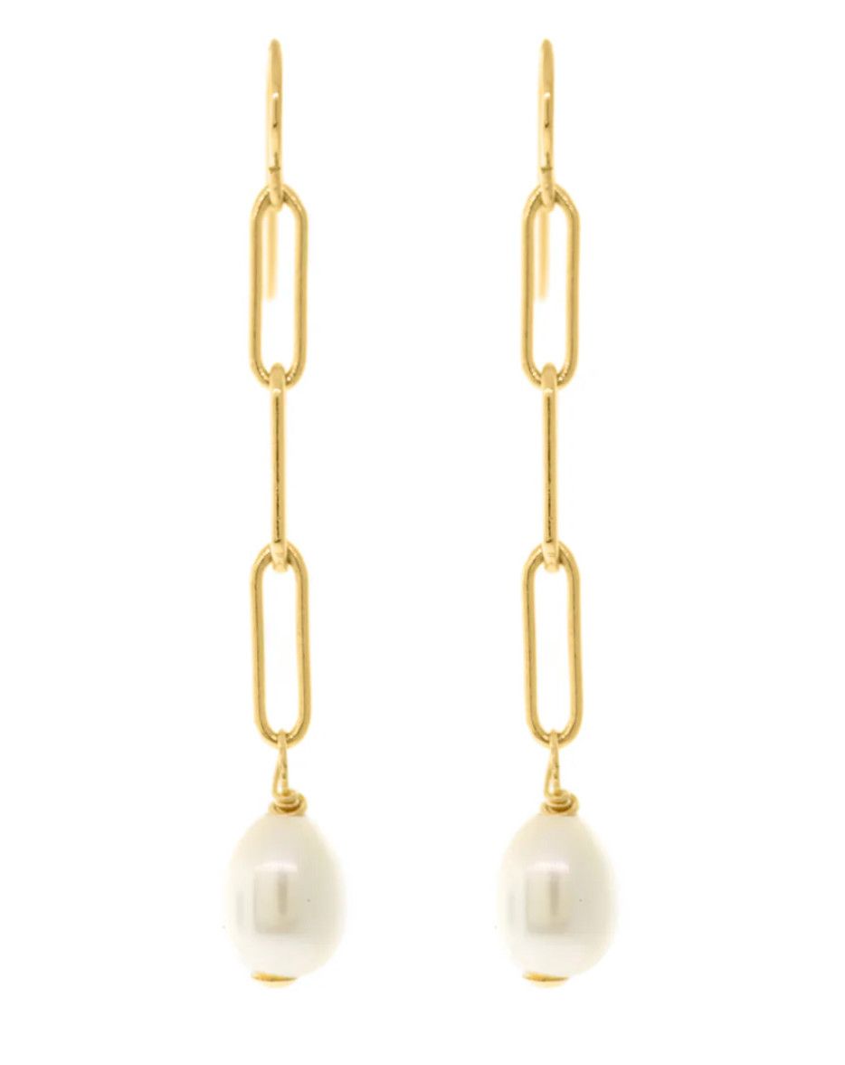 Julia Pearl Drop Earring | 2.25