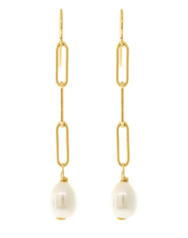 Julia Pearl Drop Earring | 2.25