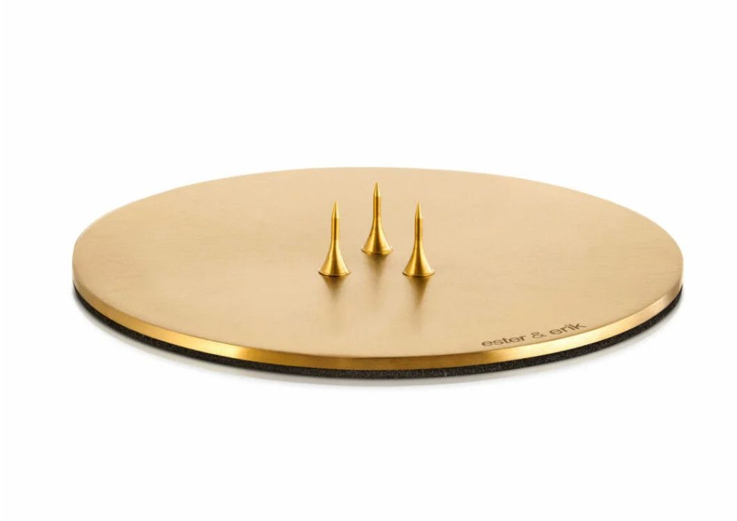 Candle Plate MATT GOLD  | Small | EACH