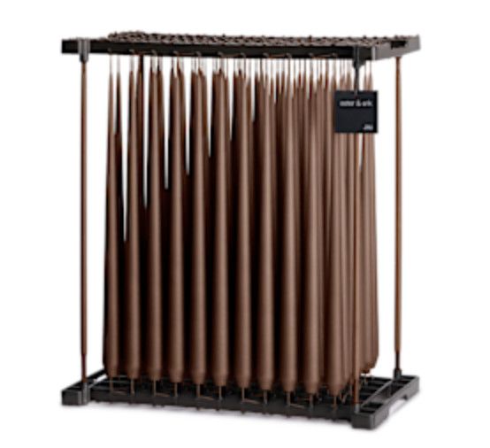 Taper Candles | HAZELNUT 25 | Matt  42 cm | PAIR