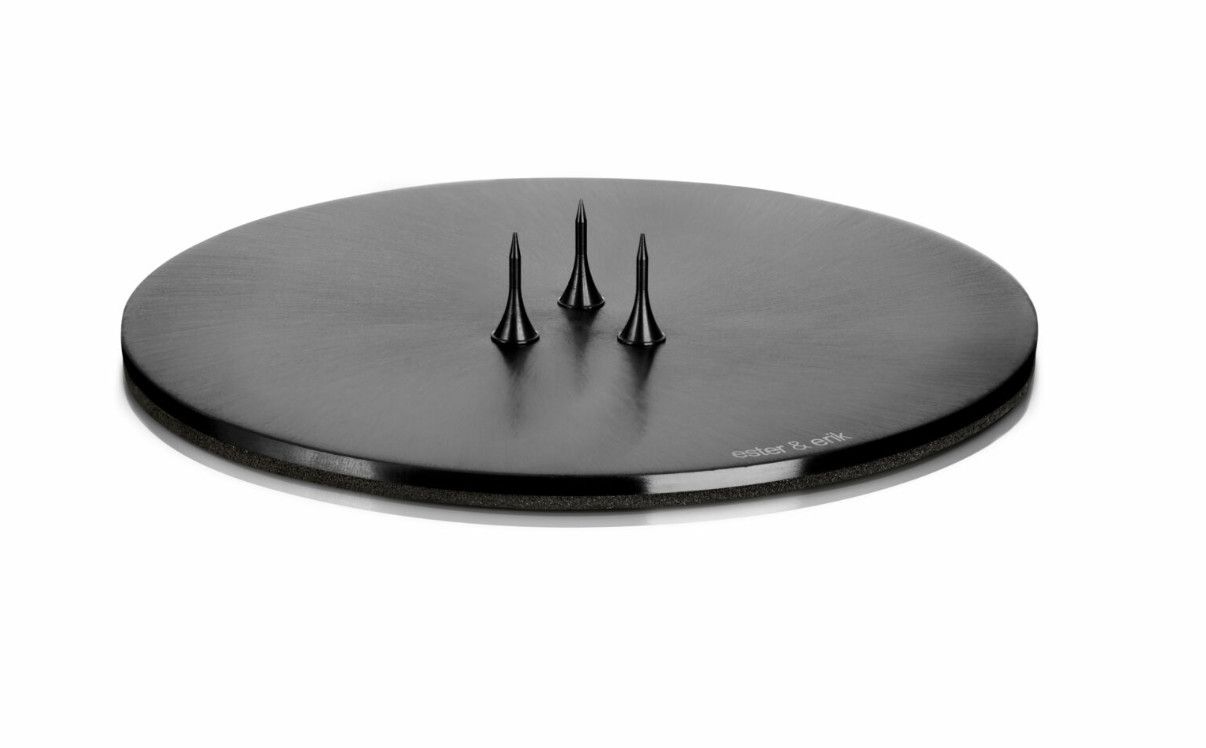 Candle Plate Black | Matt | Small | EACH