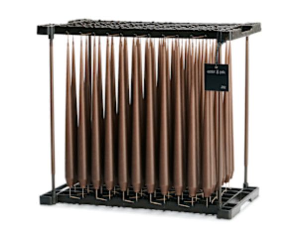 Taper Candles | HAZELNUT  25  |  Matt 32 cm | PAIR