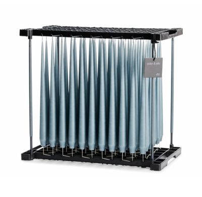 Taper Candles | STEEL BLUE 64 | Matt 32cm  | PAIR