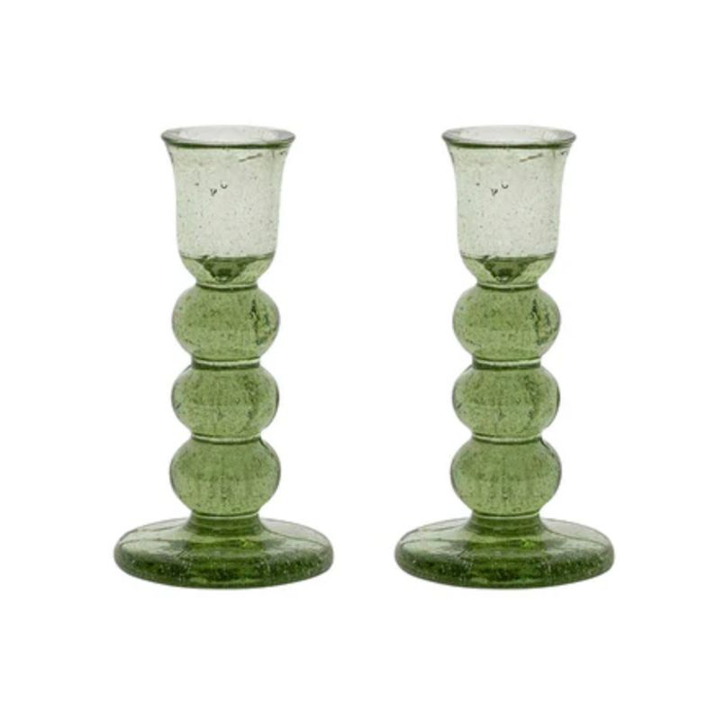 Provence 5&quot; Candlestick Set/2 - Basil