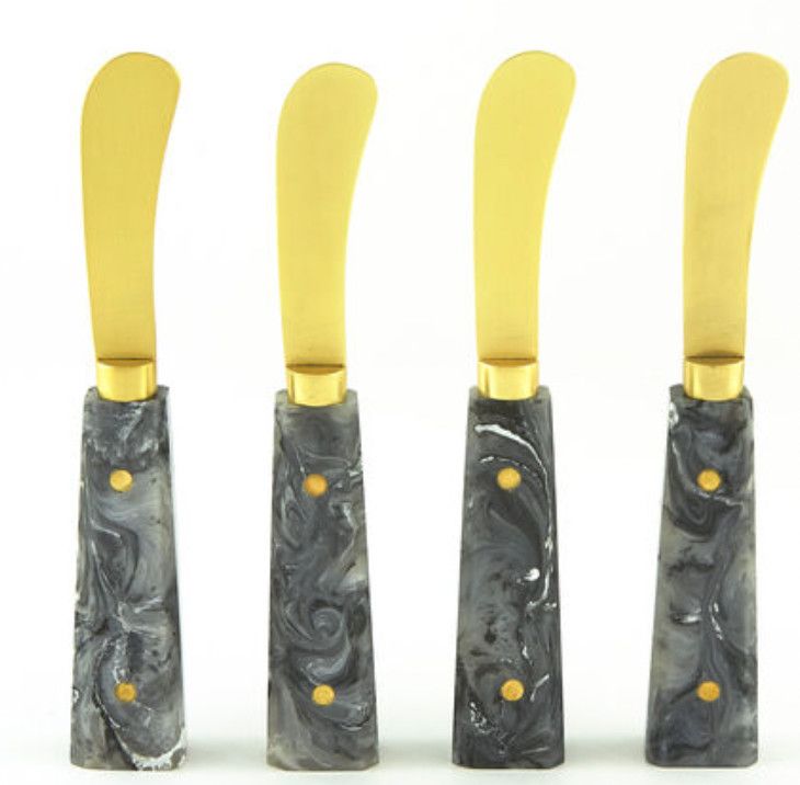 Spreader Gold Finish Grey | Set of 4