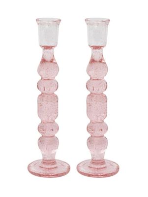 Provence 9&quot; Candlestick Set/2 | Blush