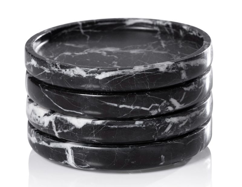 Marble Coaster | Black Marquino | EACH