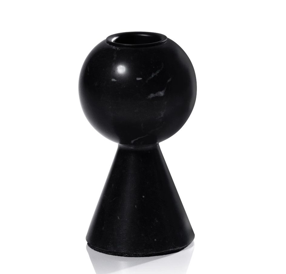 Kyoto Modern Candle Holder | Black Marquinio | Small