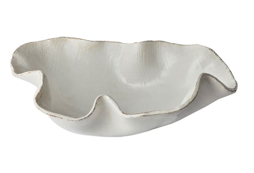 Atelier Free Form Textured Bowl | White | Small