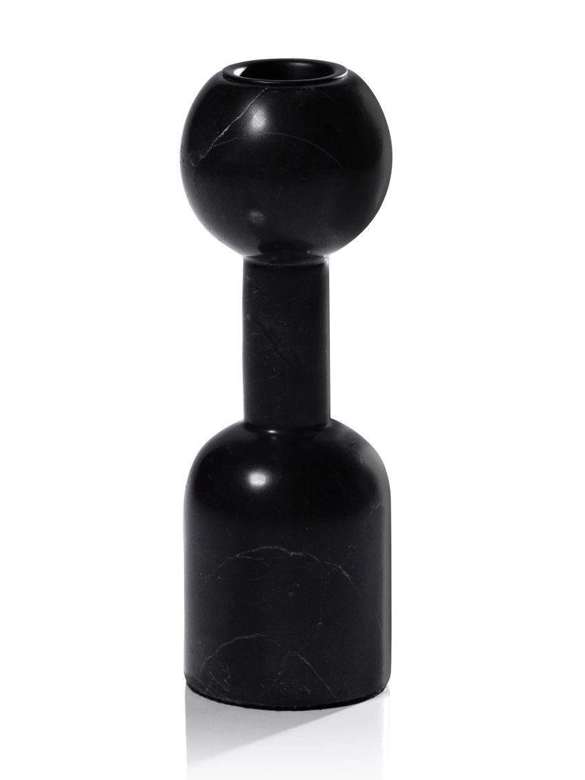 Kyoto Modern Candle Holder Black Marquino | 2x6