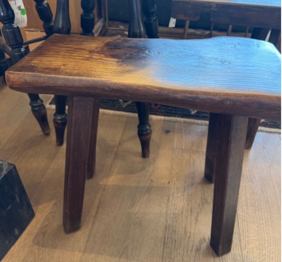 Antique Wooden Stool  | Short