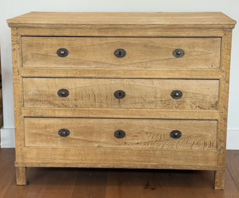Antique Wooden 3 Drawer Chest