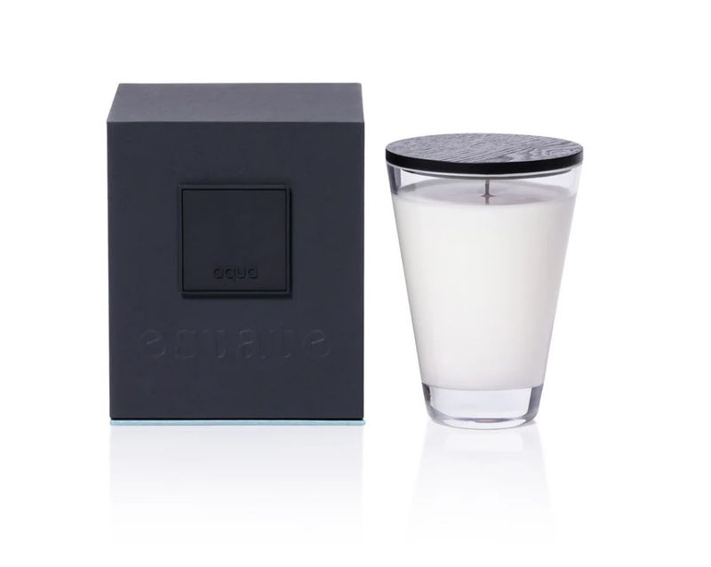 Estate Candle 10.5 oz Clear | Aqua