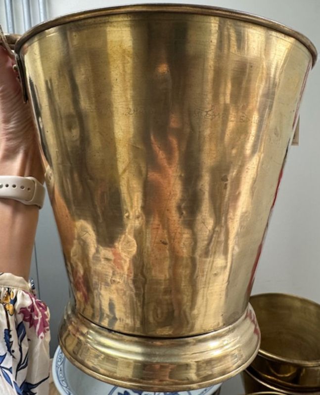 Antique Brass Wine Bucket (DHP)