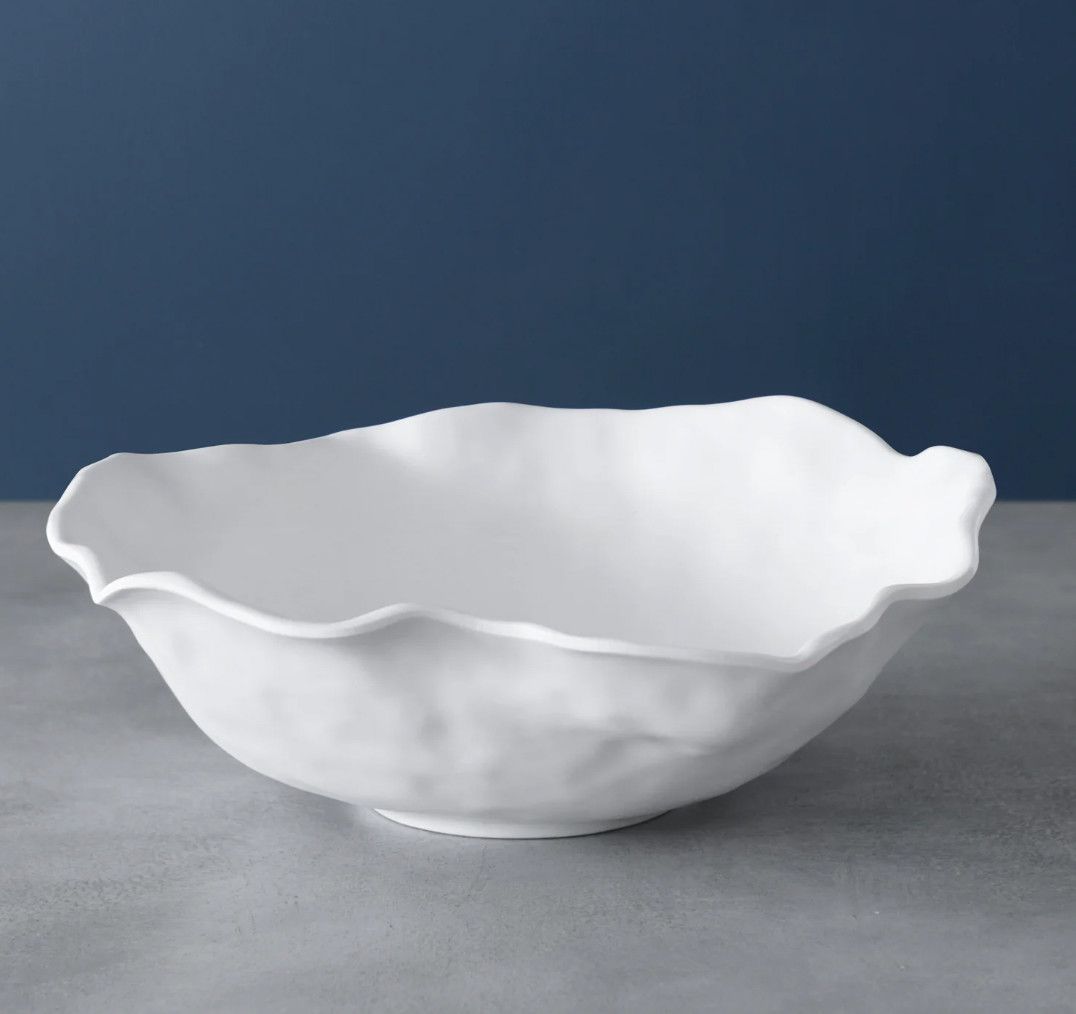 Vida Nube Large Round Bowl | White