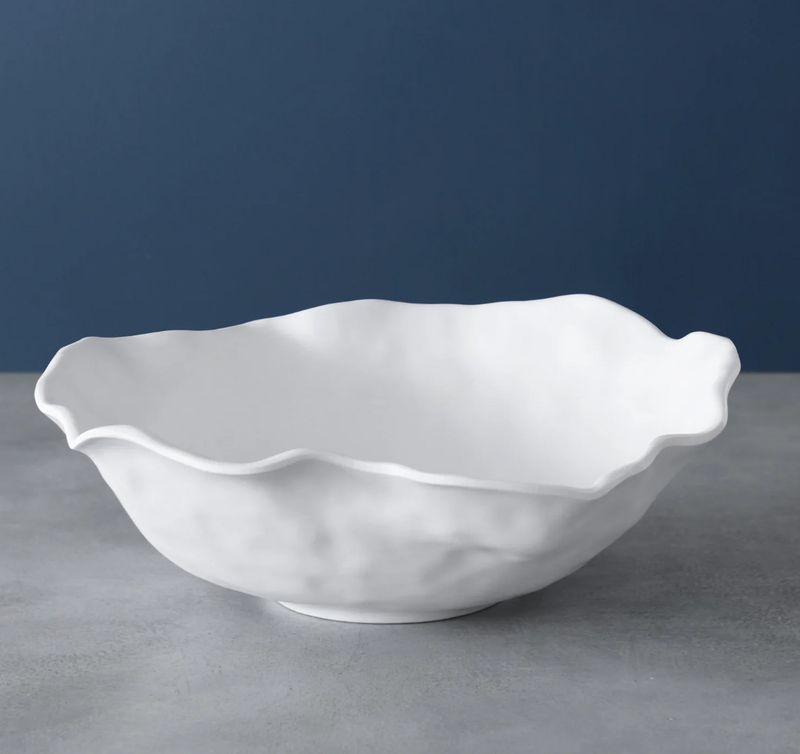 Vida Nube Large Round Bowl | White