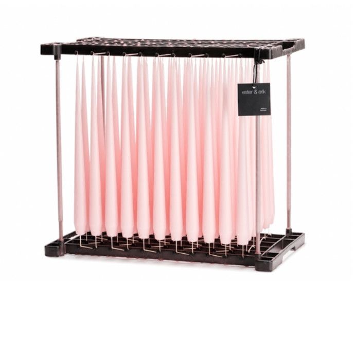 Taper Candles | ROSE QUARTZ #38 | Matt 32cm | PAIR