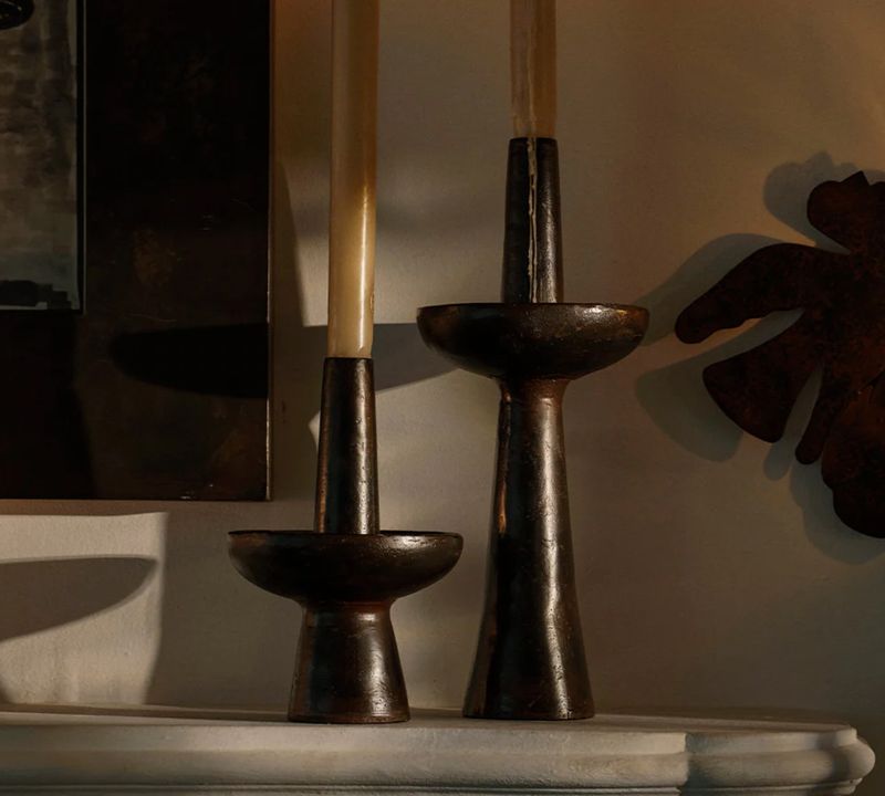 Vela Falda Candlestick with Candle | Short
