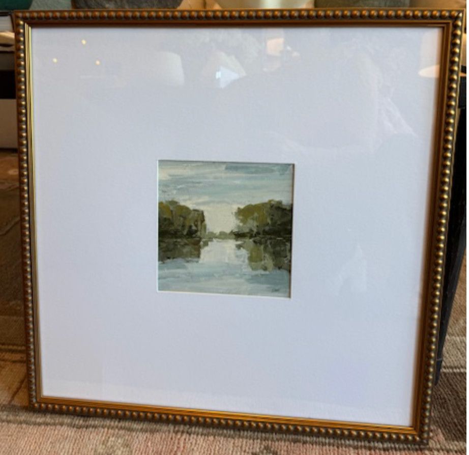 Elaine Jackson | Abstract Landscape | 7x7 Art | 21.5 x 21.5 Framed