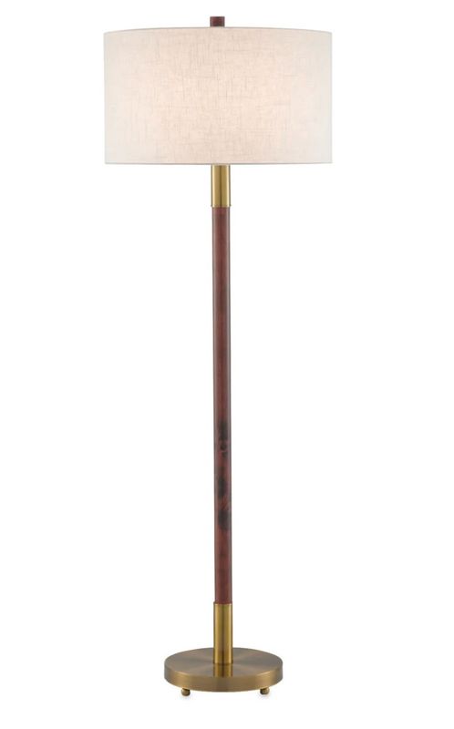Bravo Mahogany Floor Lamp