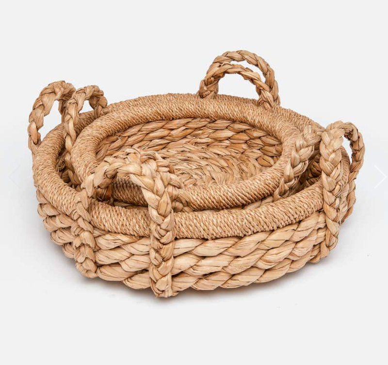 Conan Seagrass Round Tray | Small