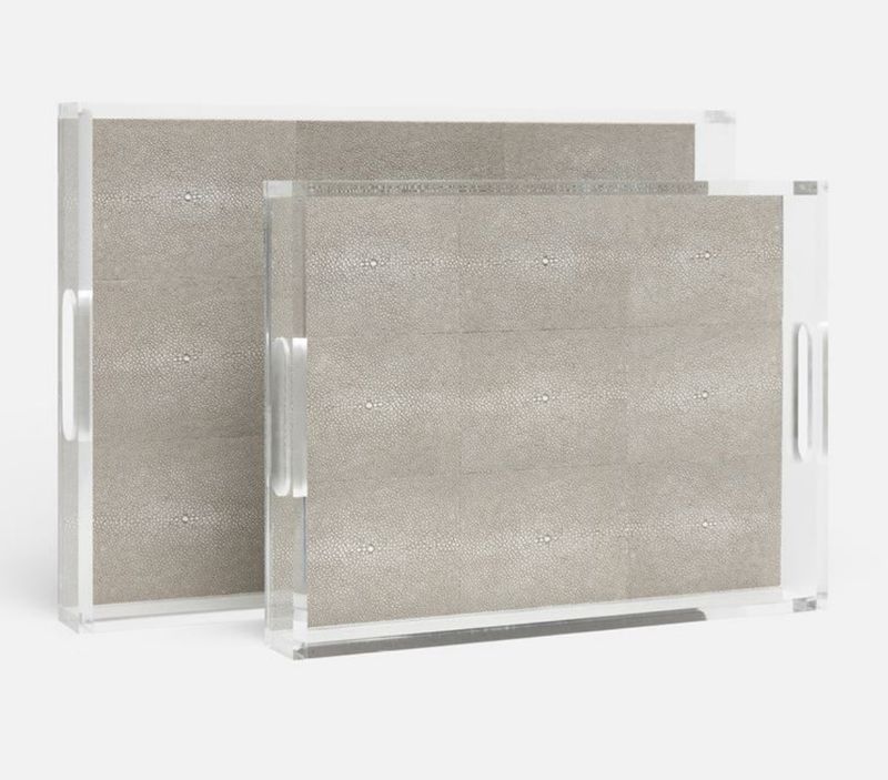 Savra Shagreen Tray Sand Small