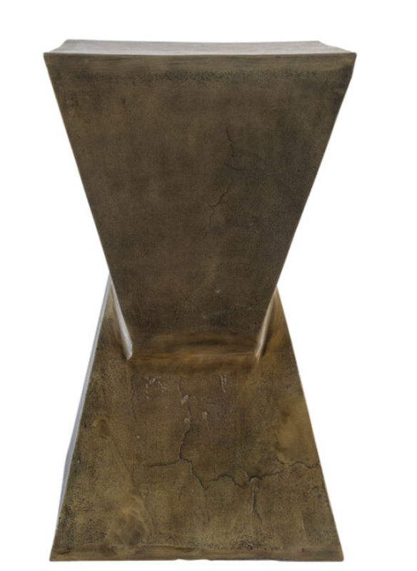 Watts Side Drink Table | Antique Brass
