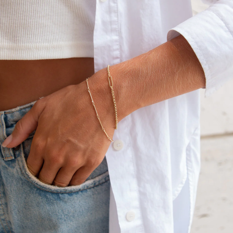 Reina Rolo Chain Bracelet