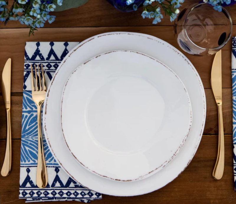 Melamine Lastra White Salad Plate