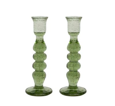 Provence 7&quot; Candlestick Set/2 - Basil
