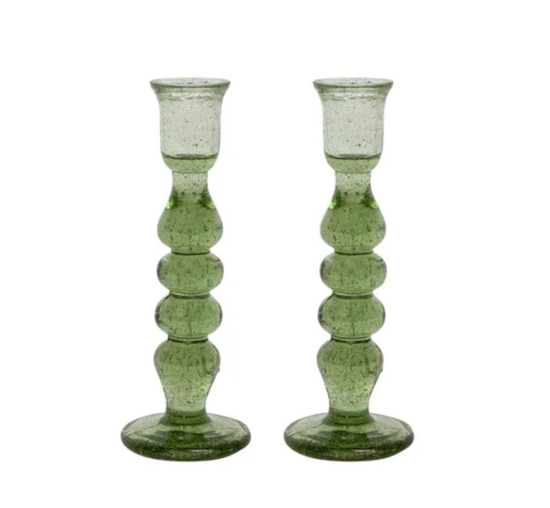 Provence 7&quot; Candlestick Set/2 - Basil