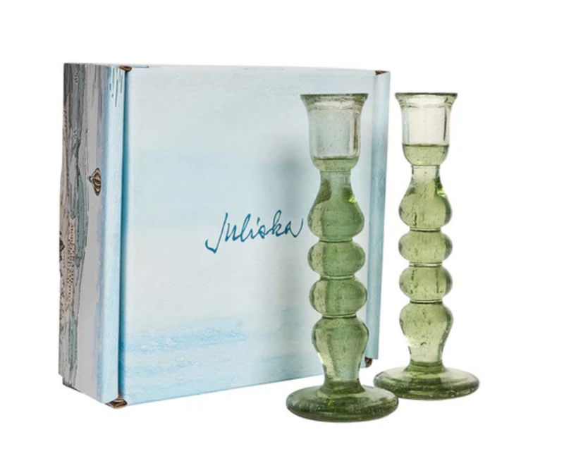 Provence 7" Candlestick Set/2 - Basil