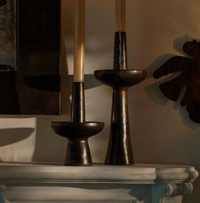 Vela Cuello Candlestick w/ Candle | Tall
