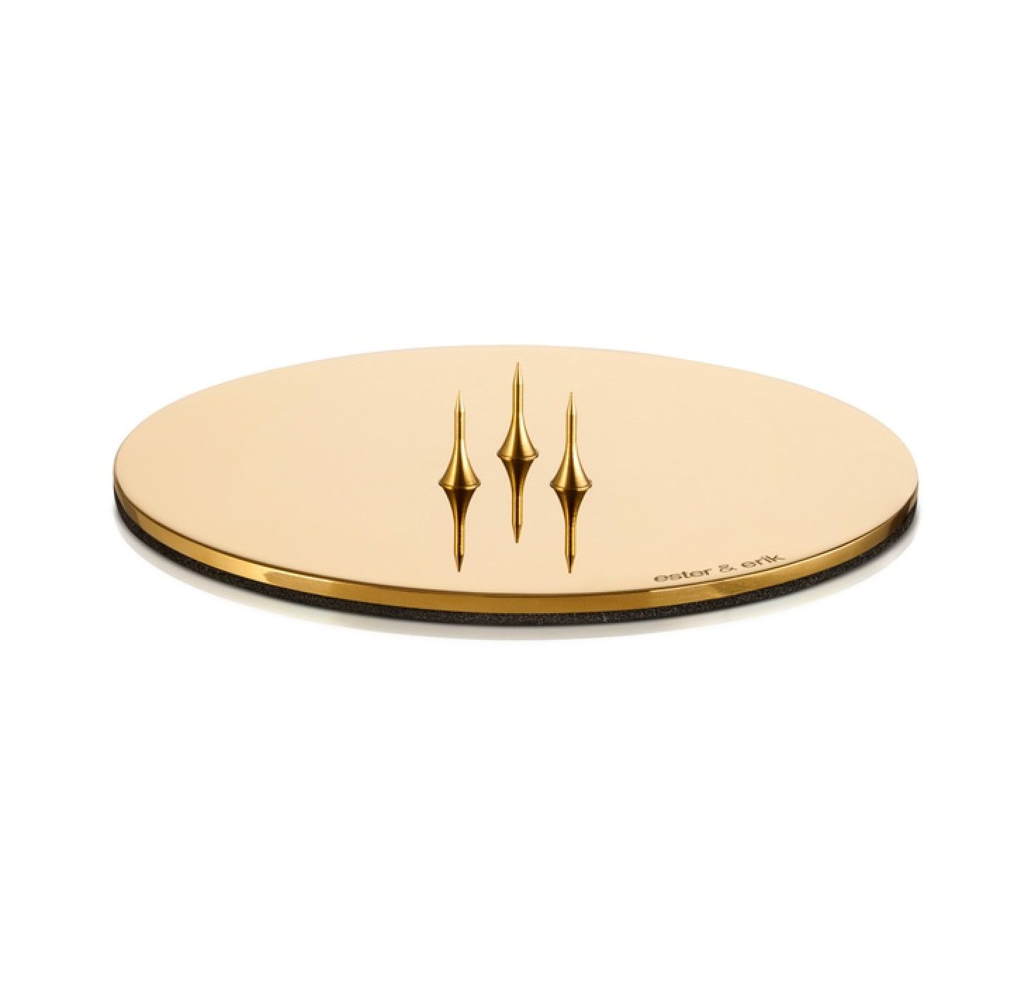 Candle Plate SHINY GOLD | Small | EACH