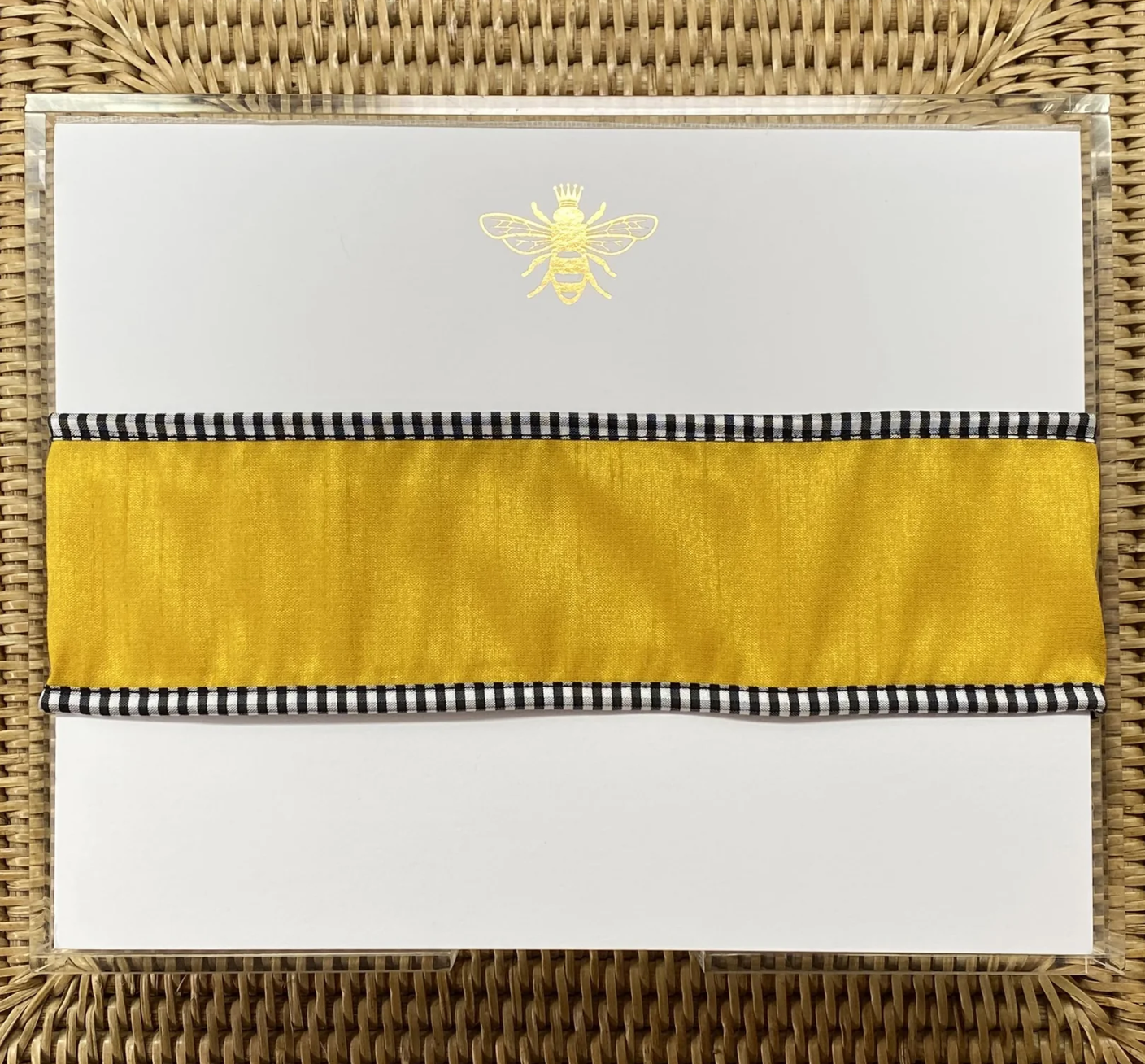 Gold Foil Luxe Queen BEE Large Notepad