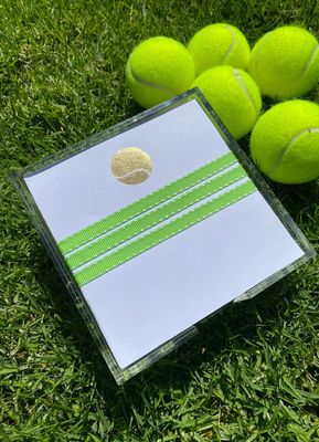 Gold Foil Paddie Notepad | Tennis