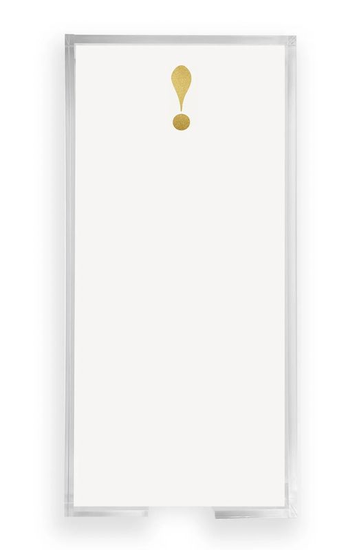 Gold Foil Buck Notepad | Exclamation