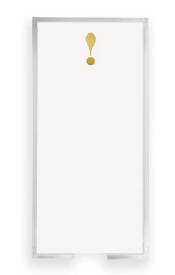 Gold Foil Buck Notepad | Exclamation