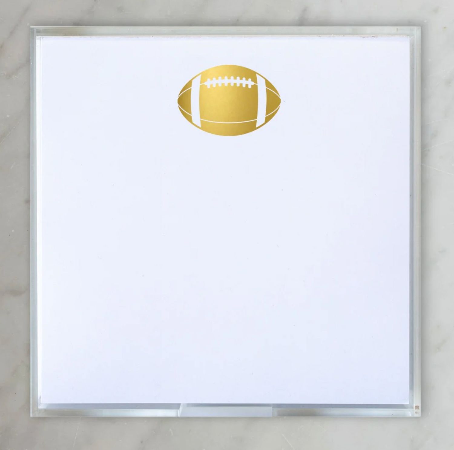 Gold Foil Paddie Notepad | Football