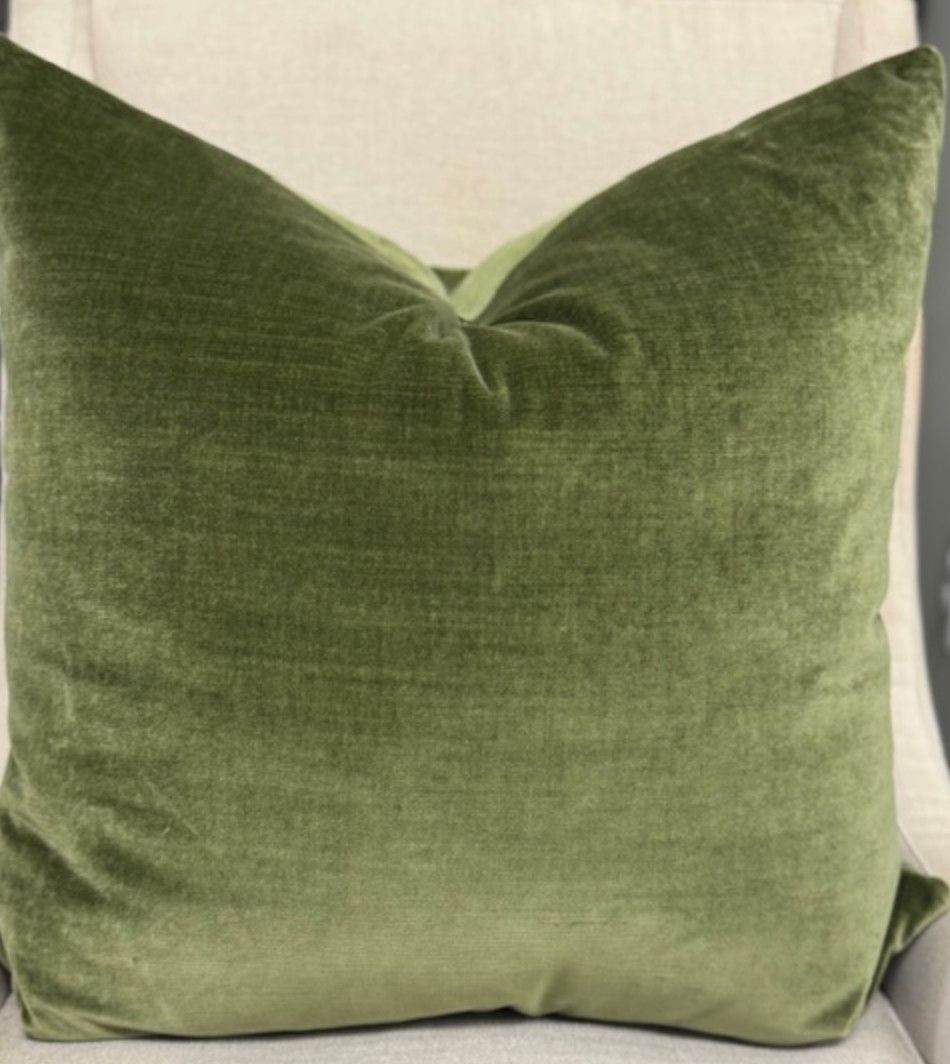 Deep Romo Bode Olive Pillow | 22x22