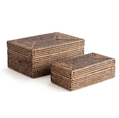Burma Rectangular Lidded Box | Large