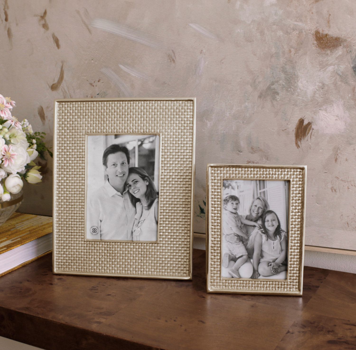 Sierra Modern Tiffany Gold Frame | 4x6
