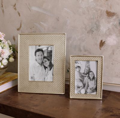 Sierra Modern Tiffany Gold Frame | 4x6