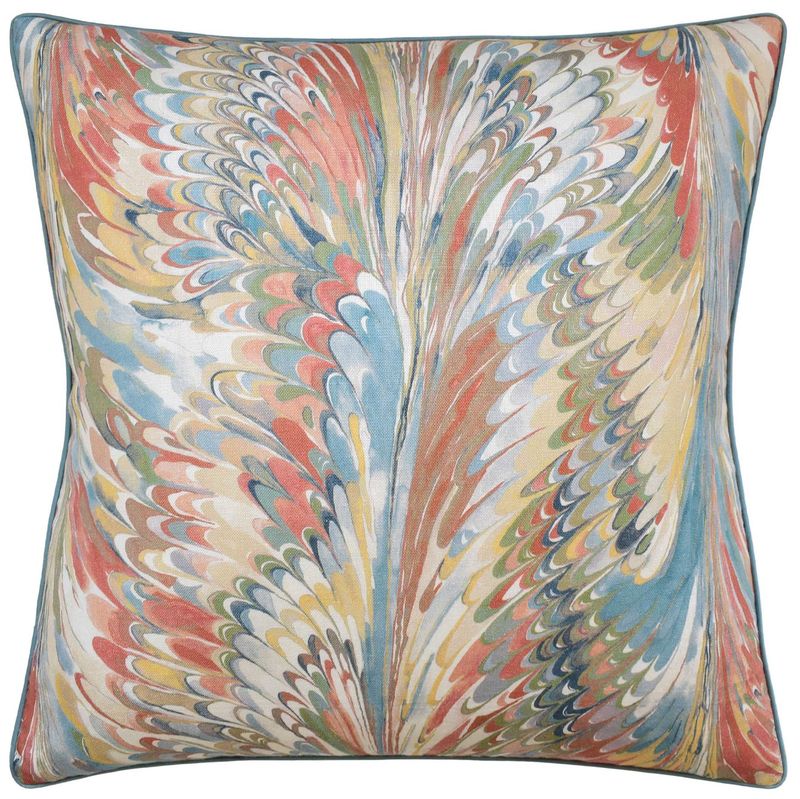 Taplow Clay/Blue Pillow | 22x22