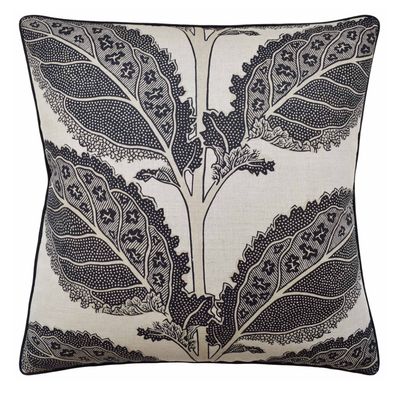 Lacinato Basalt/Black Pillow | 22x22